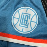 21-22 Clippers Blue City Edition Top Quality TrainingPants