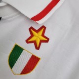 1995-1997 ACM Away White Retro Soccer Jersey