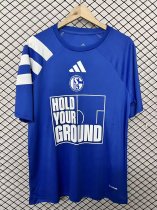 26-27 Schalke 04 Declaration Version Fans Soccer Jersey