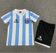 1986 Argentina Away Retro Kids Soccer Jersey