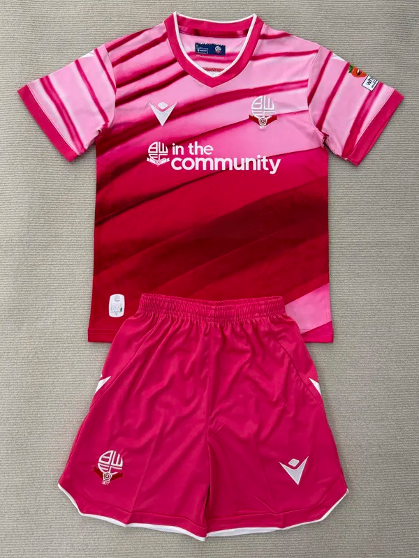 25-26 Bolton Wanderers Third Kids Soccer Jersey