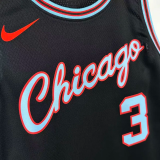 25-26 BULLS GIDDEY #3 Black City Edition Top Quality Hot Pressing NBA Jersey