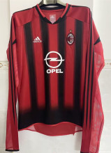 2004-2005 ACM Home Long sleeves Retro Soccer Jersey