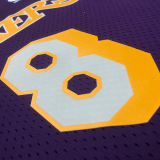 1996-97 LAKERS BRYANT #8 Purple Retro Top Quality Hot Pressing NBA Jersey