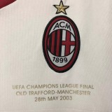 2002-2003 ACM Away Retro Soccer Jersey (带决赛字)