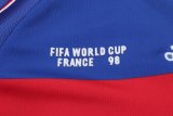 1998 France Home Long sleeves Retro Kids Soccer Jersey