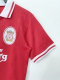 1996-1997 LIV Home Retro White Soccer Jersey