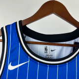 25-26 Magic O'NEAL #32 Blue Top Quality Hot Pressing NBA Jersey(条纹)
