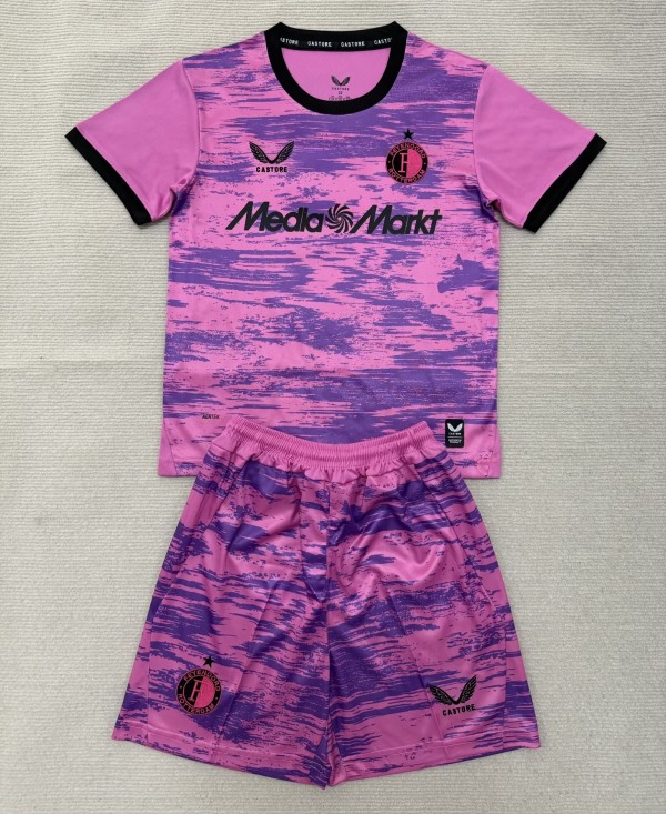 26-27 Feyenoord GoalKeeper Kids Soccer Jersey