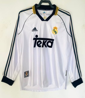 1998-2000 RMA Home Long Sleeve Retro Soccer Jersey