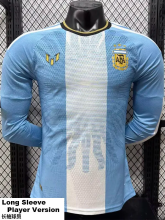 26-27 Argentina Messi Farewell Match Long Sleeve Player Version Soccer Jersey (长袖球员)