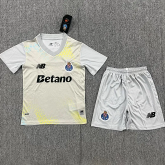 26-27 Porto Grey Goalkeeper Kids Soccer Jersey