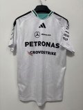 2026 F1 Benz New Pattern Short Sleeve Racing Suit