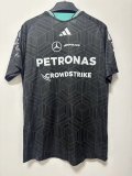 2026 F1 Benz New Pattern Short Sleeve Racing Suit