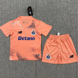 26-27 Porto Pink Goalkeeper Kids Soccer Jersey