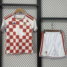 26-27 Croatia Home Kids Soccer Jersey