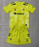26-27 Real Betis Yellow Goalkeeper Kids Soccer Jersey