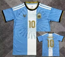 26-27 Argentina Messi Farewell Match Signature Version Fans Soccer Jersey