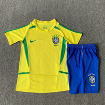 2002 Brazil Home Retro Kids Soccer Jersey 2002 Brazil Home Retro Kids Soccer Jersey