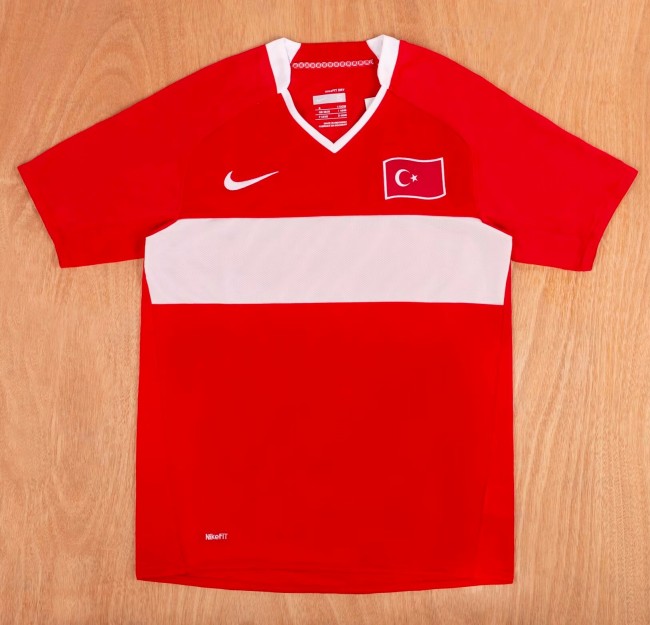 2008 Turkey Home Retro Soccer Jersey