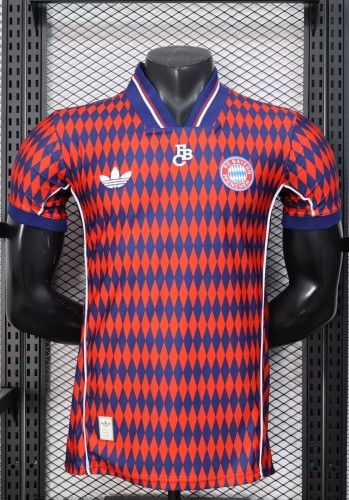 25-26 Bayern Red Blue Casual Edition Player Version Training shirts