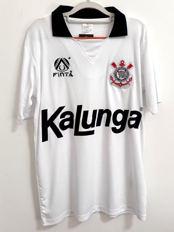1990 Corinthians Home Retro Soccer Jersey