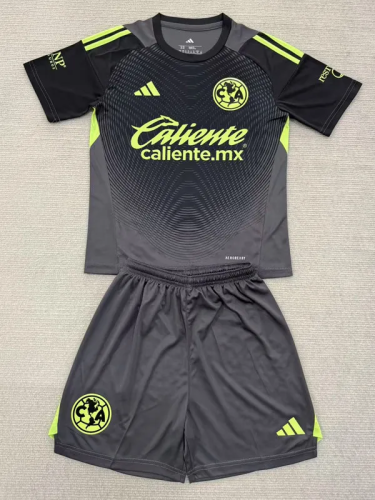 25-26 Club America Black GoalKeeper Adult Suit