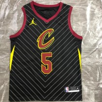 CLEVELAND SMITH JR. # 5 Black Top Quality Hot Pressing NBA Jersey