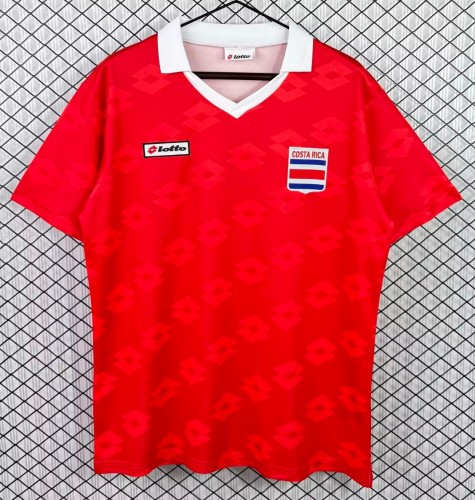 1990 Costa Rica Home Retro Fans Soccer Jersey