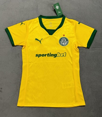 25-26 Palmeiras Yellow Third Women Soccer Jersey (女)