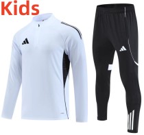 2025 AD White Kids Half Pull Tracksuit
