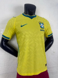 2026 World Cup Brazil Home Player Version Soccer Jersey