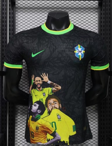 26-27 Brazil Black Special Edition Player Version Soccer Jersey