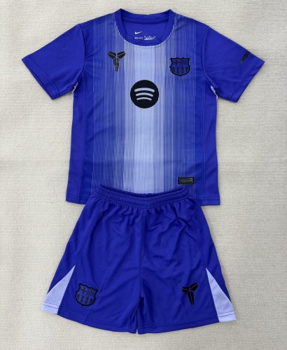 25-26 BAR Purple Goalkeeper Kids Soccer Jersey