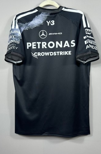 2026 F1 Benz New Pattern Short Sleeve Racing Suit