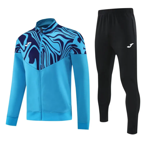 2025 JOM Lake blue Jacket Tracksuit