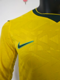 2026 World Cup Brazil Home Long Sleeve Player Version Soccer Jersey (长袖球员)