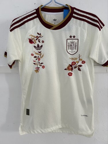 2026 Spain Embroidered Version Soccer Jersey (With 2 Star)*两颗星