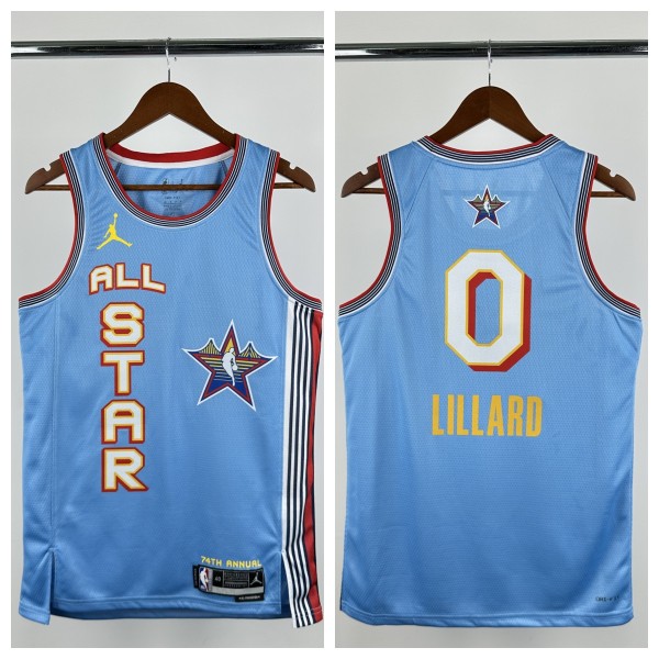2025 ALL-STAR LILLARD # 0 Top Quality Hot Pressing NBA Jersey
