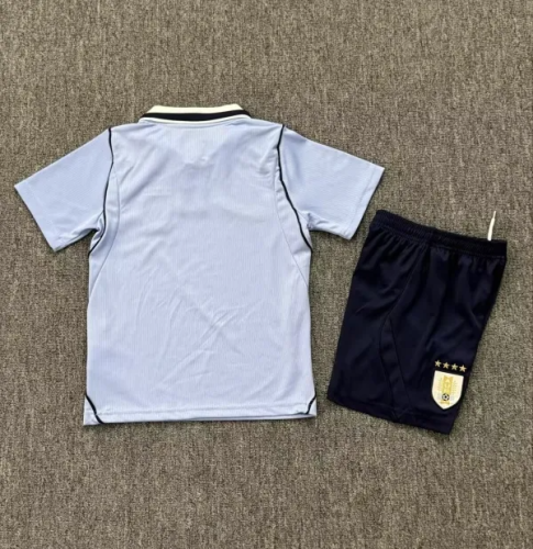 2026 World Cup Uruguay Home Kids Soccer Jersey