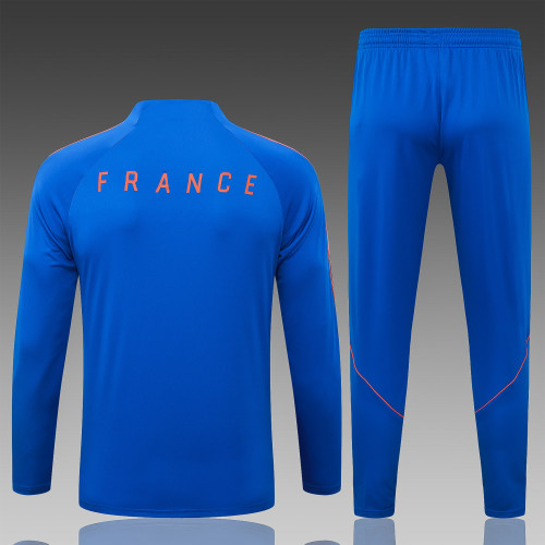 26-27 France High Quality Half Pull Tracksuit