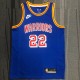 WARRIORS WIGGINS #22 Blue 75th Anniversary Retro NBA Jersey
