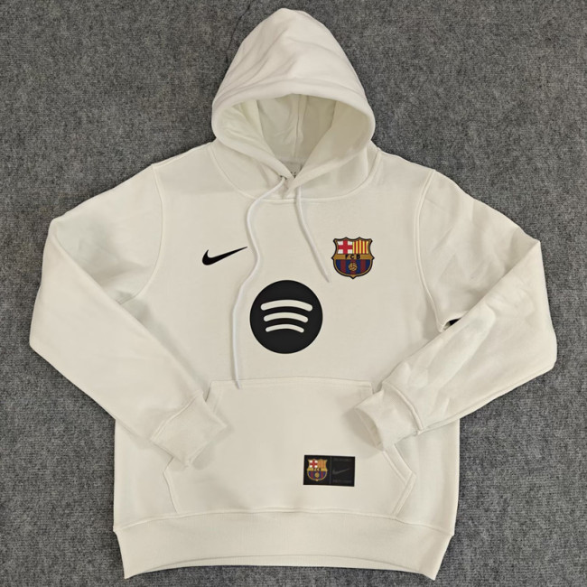 25-26 BAR White Hoody 白色(加绒)彩标