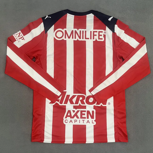 25-26 Chivas Home Long Sleeve Soccer Jersey  (长袖)
