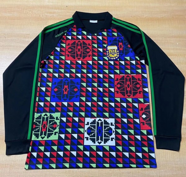 1990 Argentina GoalKeeper Long sleeves Retro Soccer Jersey