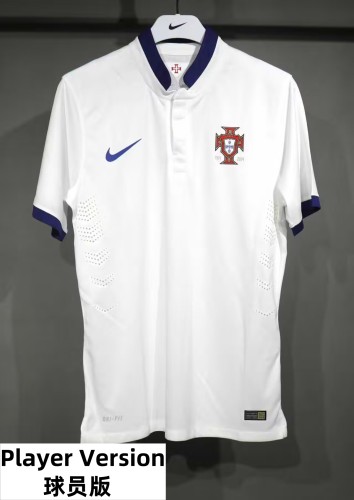 2014 Portugal Away Player Version Retro Soccer Jersey  *球员