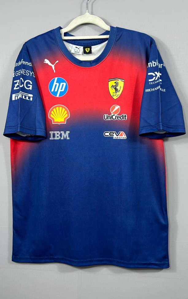 2026 F1 Ferrari New Pattern Short Sleeve Racing Suit