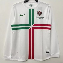 2012 Portugal Away Long Sleeve Retro Soccer Jersey (胸前小字) 2012 Portugal Away Long Sleeve Retro Soccer Jersey (胸前小字)
