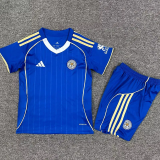 25-26 Leicester City Home Kids Soccer Jersey
