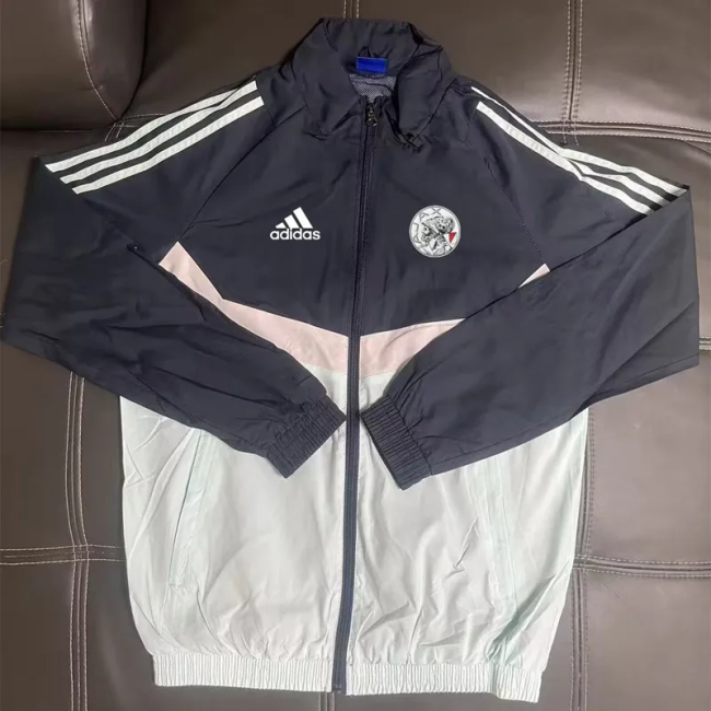 25-26 Aja× Black White Windbreaker